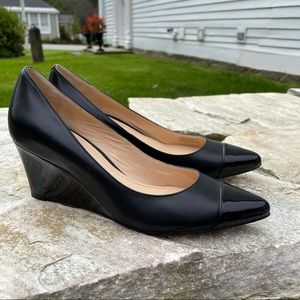 Cole Haan Black Nike Air Wedge Heels